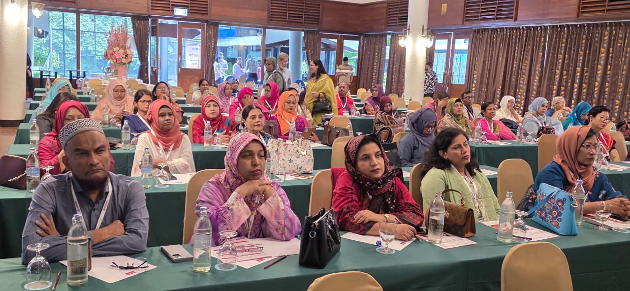 Delegates in session